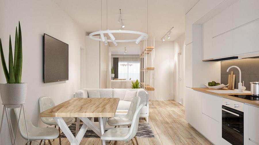 Apartament 3 camere, disponibil imediat, etaj intermediar - 1