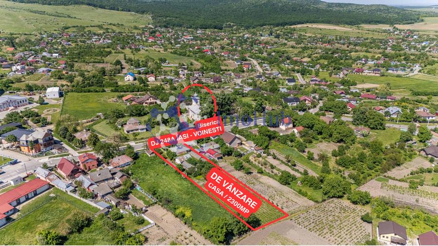 Casă individuală cu 6 camere cu Teren 2223 Mp în Voinești