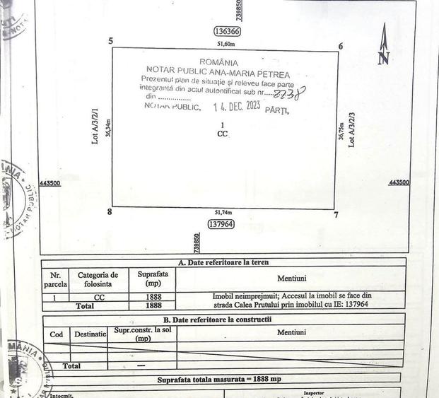 De inchiriat Teren intravilan 2.077 mp zona industriala - 1