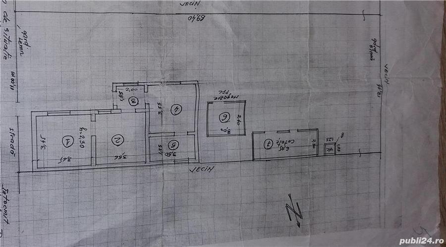 Teren cu casa de vanzare 824 mp - 5