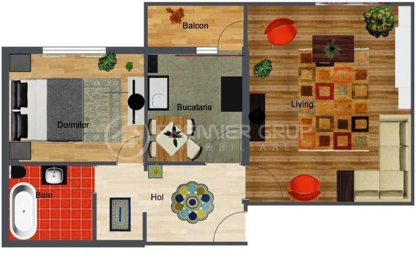 Etaj 3! Apartament 2 camere Canta, 47mp, CT - 8