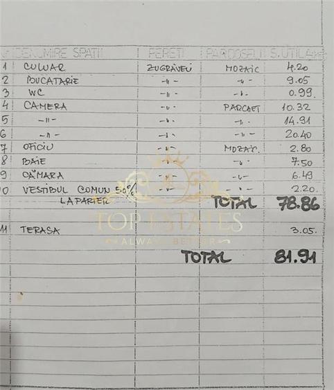 Vanzare apartament 3 camere Plevnei - str. Mircea Vulcanescu, Bucuresti - 13