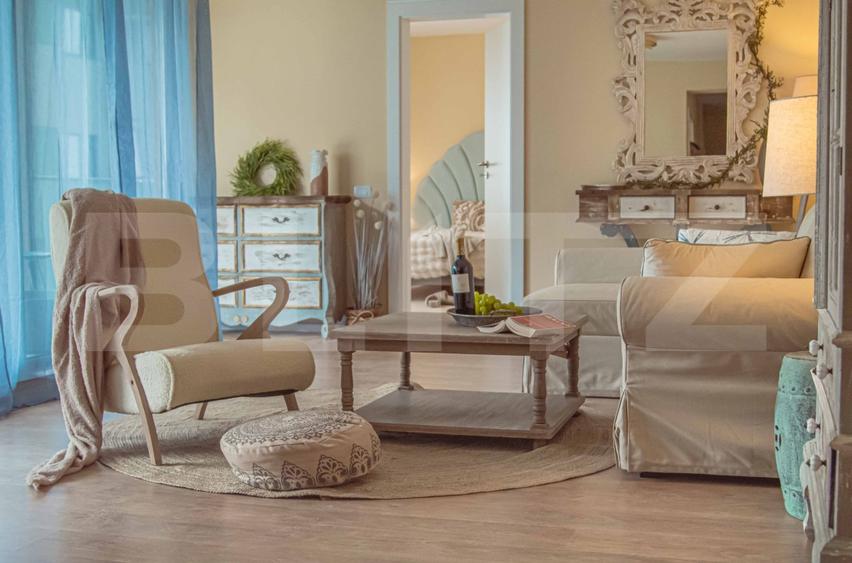 Apartament cu 2 camere semidecomandat, mobilat în Borhanci