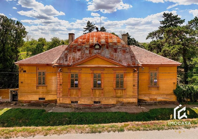 Vila Conac boieresc contelui Fabia 1920 de vânzare Păuliș Arad 2,4 ha - 3