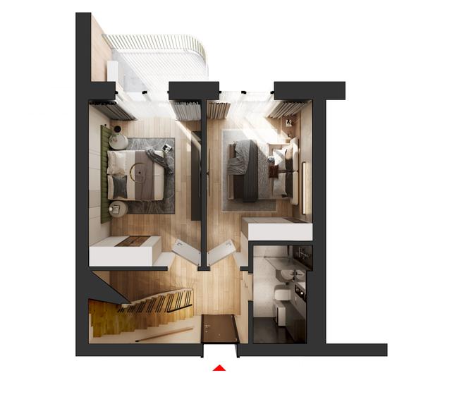 Duplex  cu terasa | Tip 2 | HILS Sunrise | Ansamblu cu Pre-certificare GREEN - 4