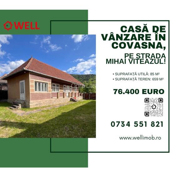 Casă de vânzare în Covasna, pe strada Mihai Viteazul! Casă de vânzare în Covasna, pe strada Mihai Viteazul!