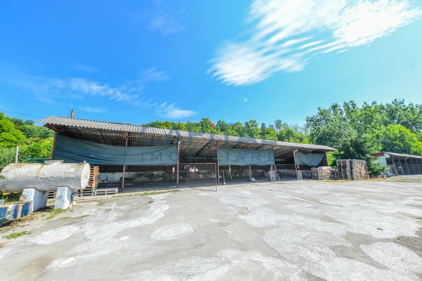 Teren intravilan, 10.000 mp, Imprejmuit+ drum privat+cladire de birouri, Dej - 18