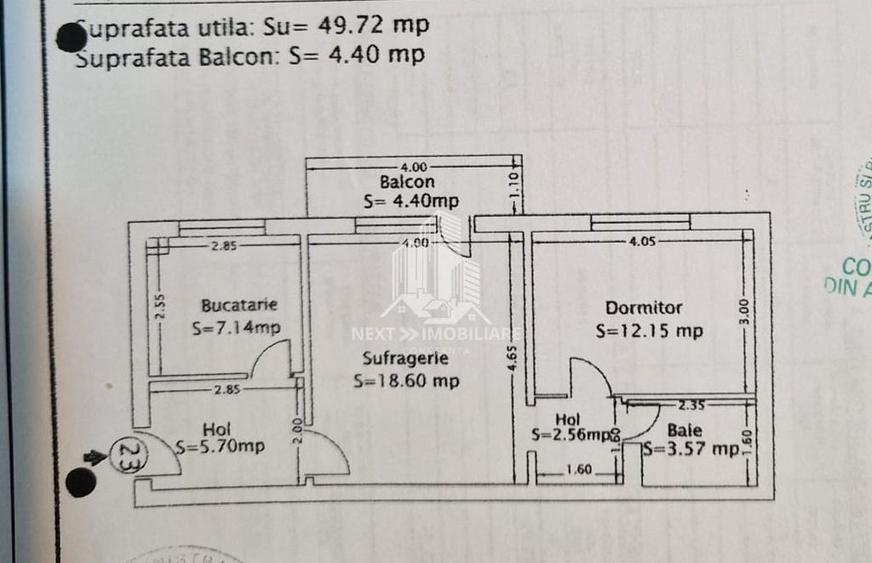 Apartament 2 camere 55mp parter Inel 2 - 2