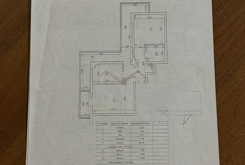 Apartament 2 camere Targu Cucu etajul 1 - 8