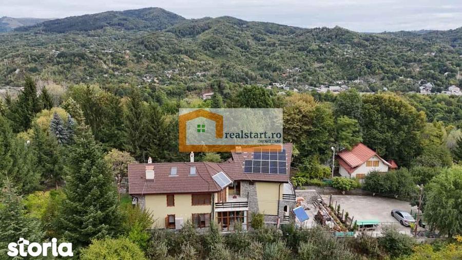 Vedere padure, panouri solare si fotovoltaice, pompa de caldura, semi - 3