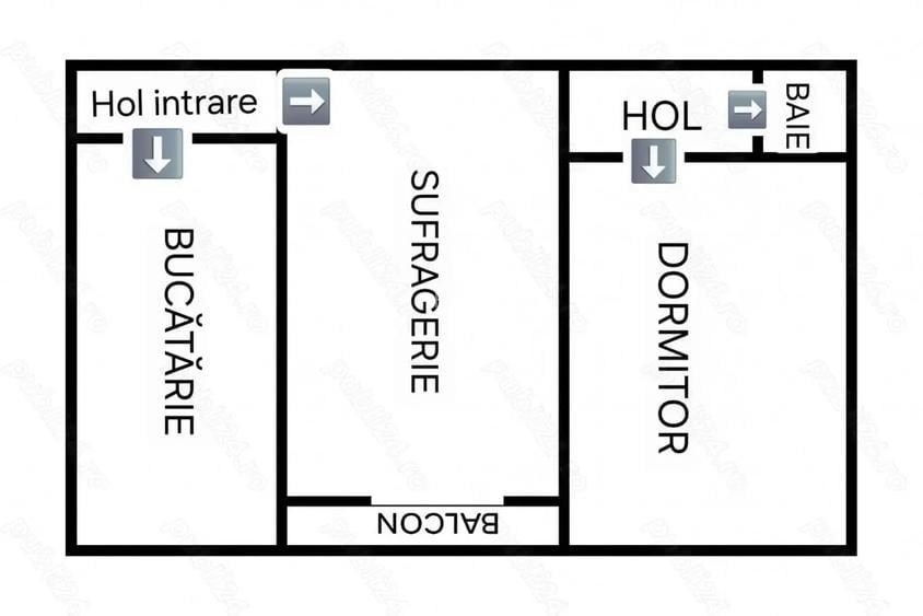 Apartament 2 camere direct de la propietar