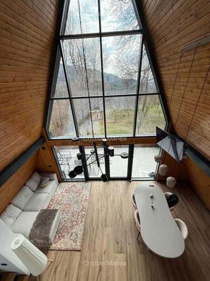 Complex A-Frame 2 cabane construite + 3 in proiect (AC) - suprafata 2157 mp - 1