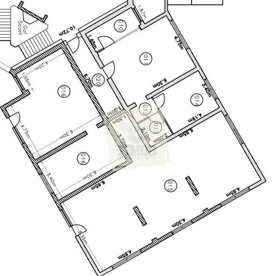 Spatiu comercial intabulat cu vitrina 60 mpu cu 2 camere Rahovei - 6