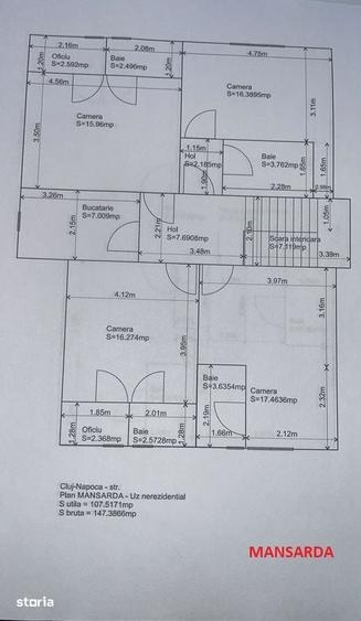 10 camere in vila , loc de parcare ,in zona strazii Observator - 14