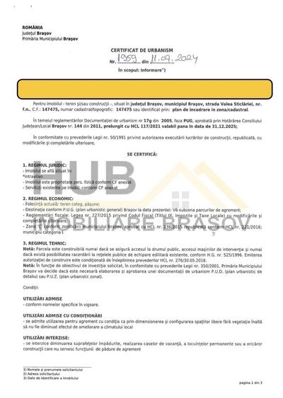 Teren Intravilan | Poiana Brasov | 5.000mp | Necesar PUZ - 9