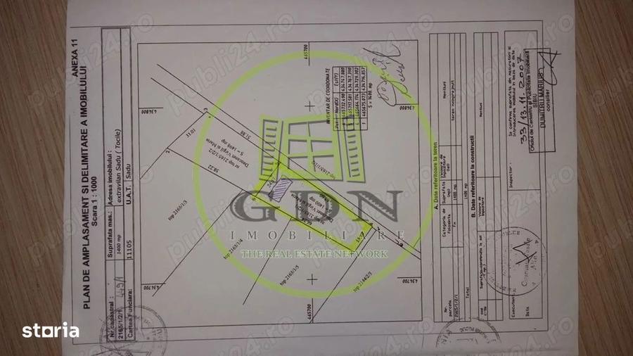 Teren intravilan-1400 mp- Tocile, Sadu - 1
