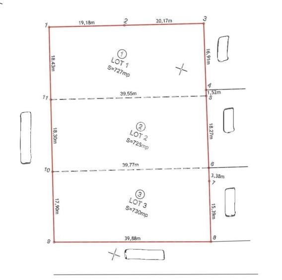 Teren 727 mp de vanzare Mosnita Veche, 2 fronturi, ideal casa sau SAD - 1