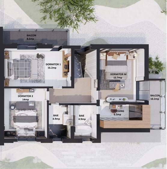 Vila Duplex Premium 5 Camere - STIL SI ELEGANTA - 3