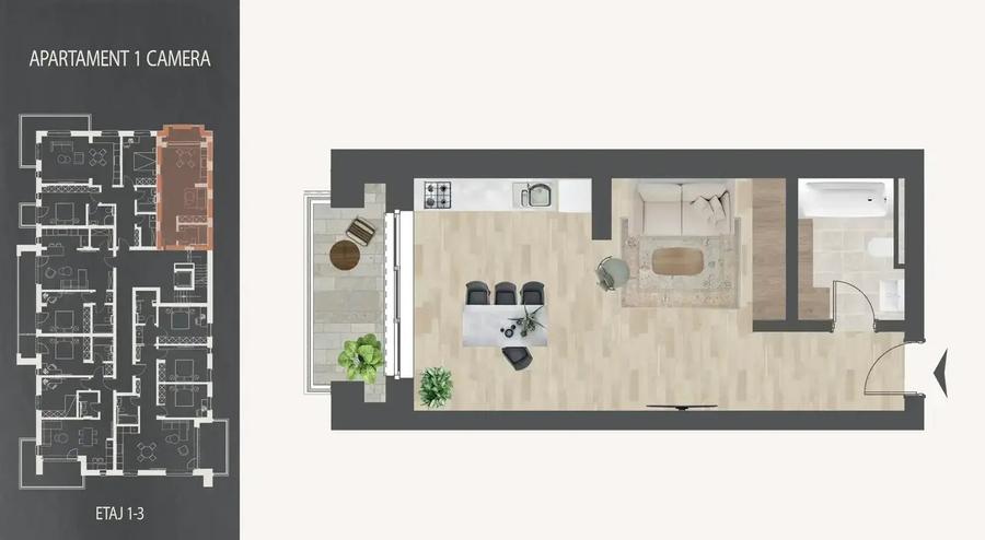 Garsoniera Titan Theodor Pallady Metrou Nicolae Teclu - 3