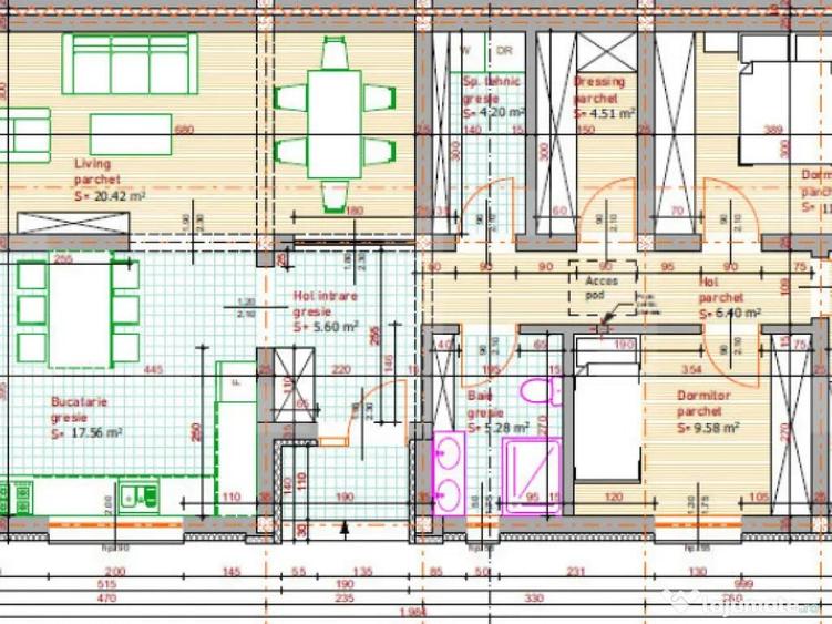 Duplex de vanzare, 4 camere, 110 mp, zona-Unirea - 10