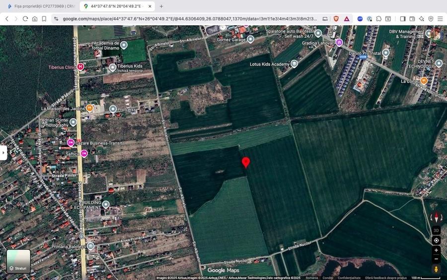 Teren extravilan 18.200 mp Saftica Balotesti - 2