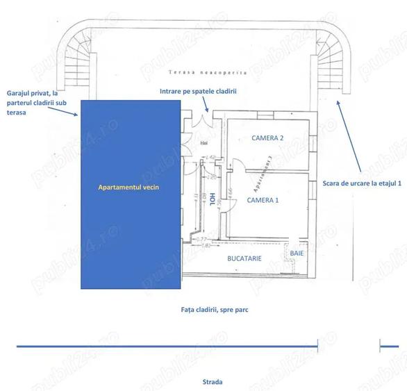 Ultracentral Sinaia, apt 2 camere, garaj, etaj 1 - 5
