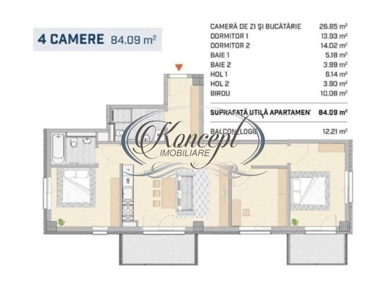 Apartament modern in Liberty Residence - 3