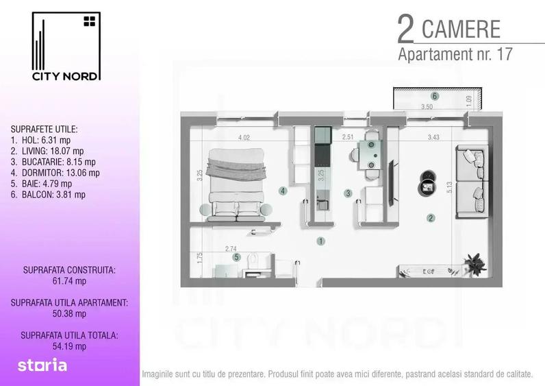 Loc de parcare inclus! Predare la cheie, centrala proprie - 6