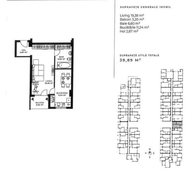 Apartament 1 camera pe Soporului la etajul 2, 40 mp Apartament 1 camera pe Soporului la etajul 2, 40 mp