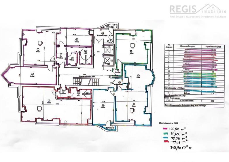 Etaje Renovate in Centrul Civic pentru Birouri de Inchiriat - 13