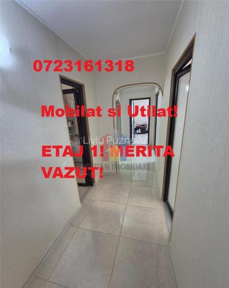 3 camere, Mobilat si Utilat, etaj 1, confort 1 decomandat, O 3 camere, Mobilat si Utilat, etaj 1, confort 1 decomandat, O