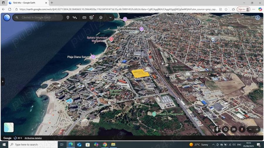 Mangalia Saturn teren intravilan construibil 12688mp pret 120euro mp - 2