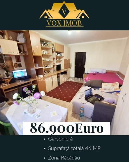 Garsoniera  | Etaj 3/4 Bloc tip Vila | Zona Racadau  | Pret 86.900 Euro