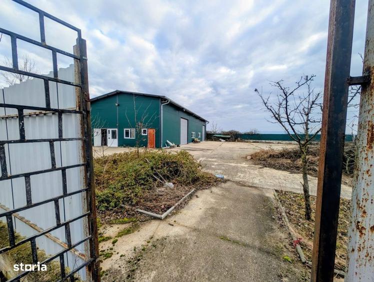 Hala de productie + casa de locuit, cu teren generos - in Hodis, comun - 6