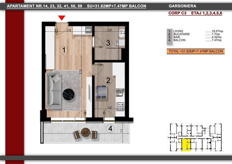 PROMOTIE!! Garsoniera spatioasa 40mp , Metrou Berceni (10-15min) - 1