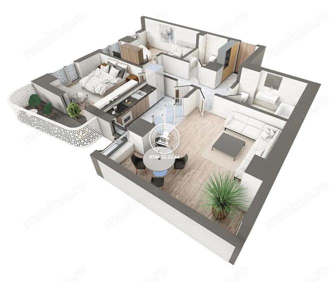 Apartament Nou 3 camere de vanzare Galata, - 1