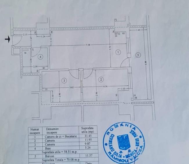 Apartament 3 camere etaj 4 - 3