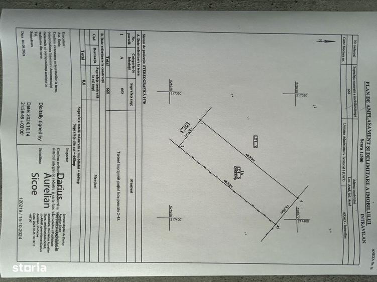 Vand teren in Gradiste,intre case,st.670 mp. - 3