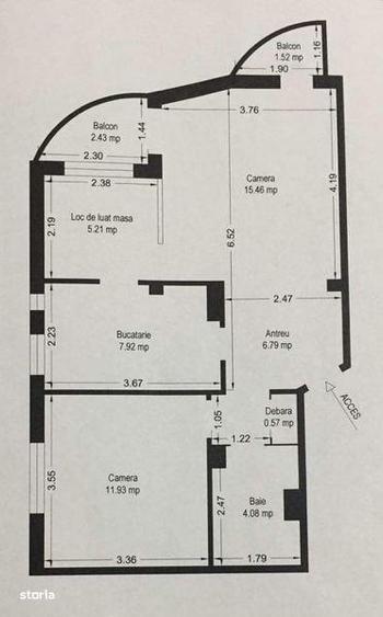Apartament 2 camere, proprietar, circumvalatiunii - 1