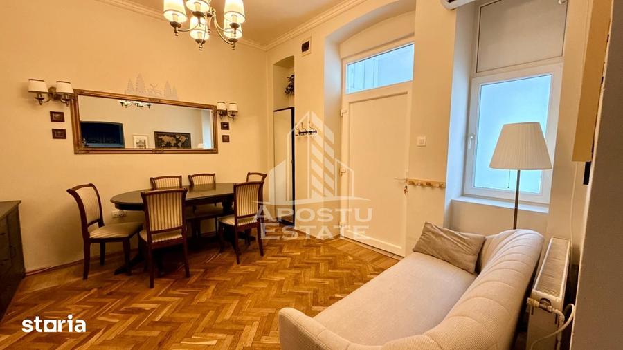 Apartament cu 3 camere, mobilat în Elisabetin
