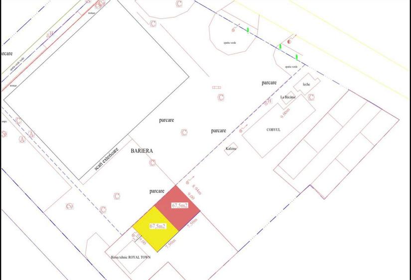 Teren de inchiriat amplasat in apropierea complexului Royal Town - 2