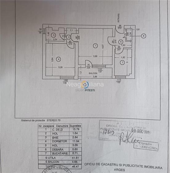 Apartament doua camere semicentral, zona Ramada, etaj intermediar