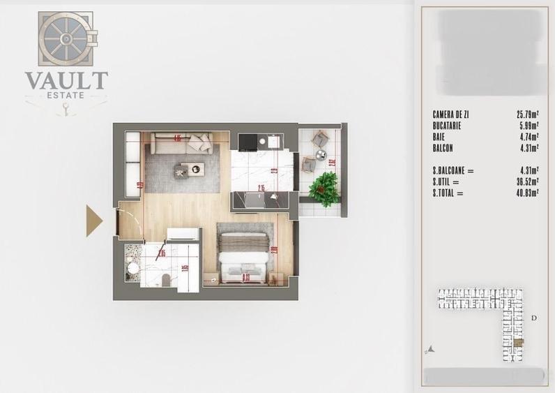 GARSONIERA-COMPLEX REZIDENTIAL PREMIUM-COMISION 0% -THEODOR PALLADY - 7