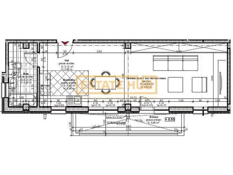 Apartament nou 1 camera | Str Dorobantilor | Comision 0% - 8