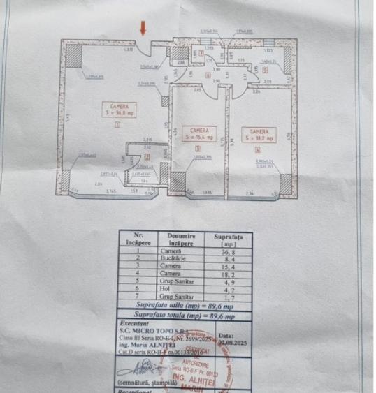 Apartament cu 3 camere decomandat, mobilat în Unirii