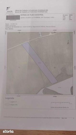 Teren extravilan localitatea Dumesti jud Iasi, 10000mp - 2