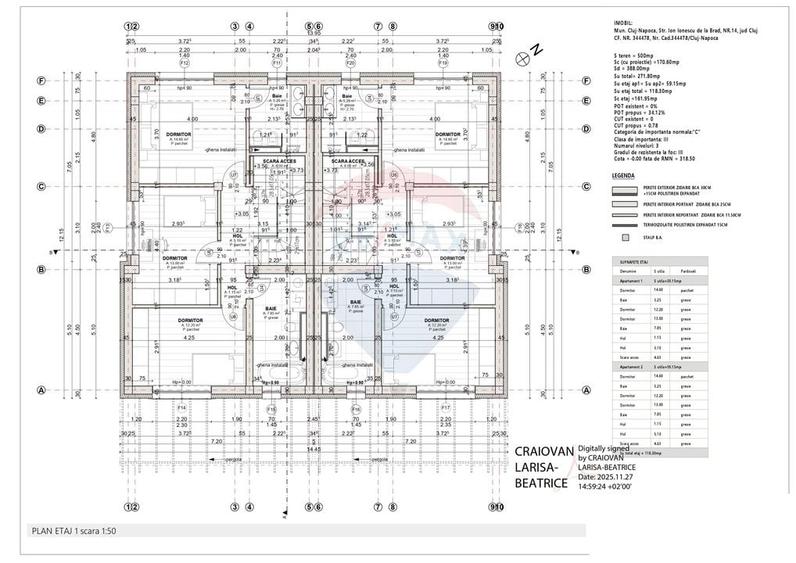 Duplex 5 camere, 60mp terase, zona linistita, comision 0 - 8