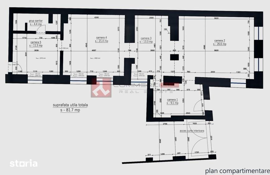 SPATIU COMERCIAL | 82 MP | TERASA | CENTRUL ISTORIC - 1
