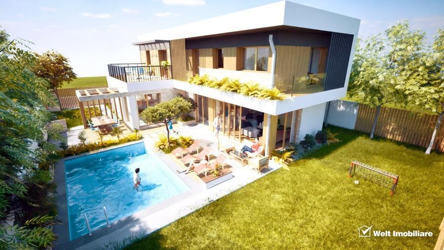 Vila cu piscina construita dupa norme nZEB si teren generos - 5