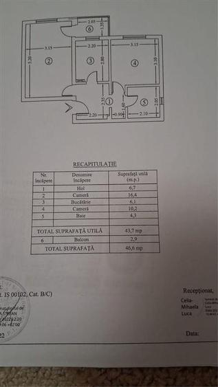 Galata - LIDL , 2 camere decomandat cu geam la baie - 8